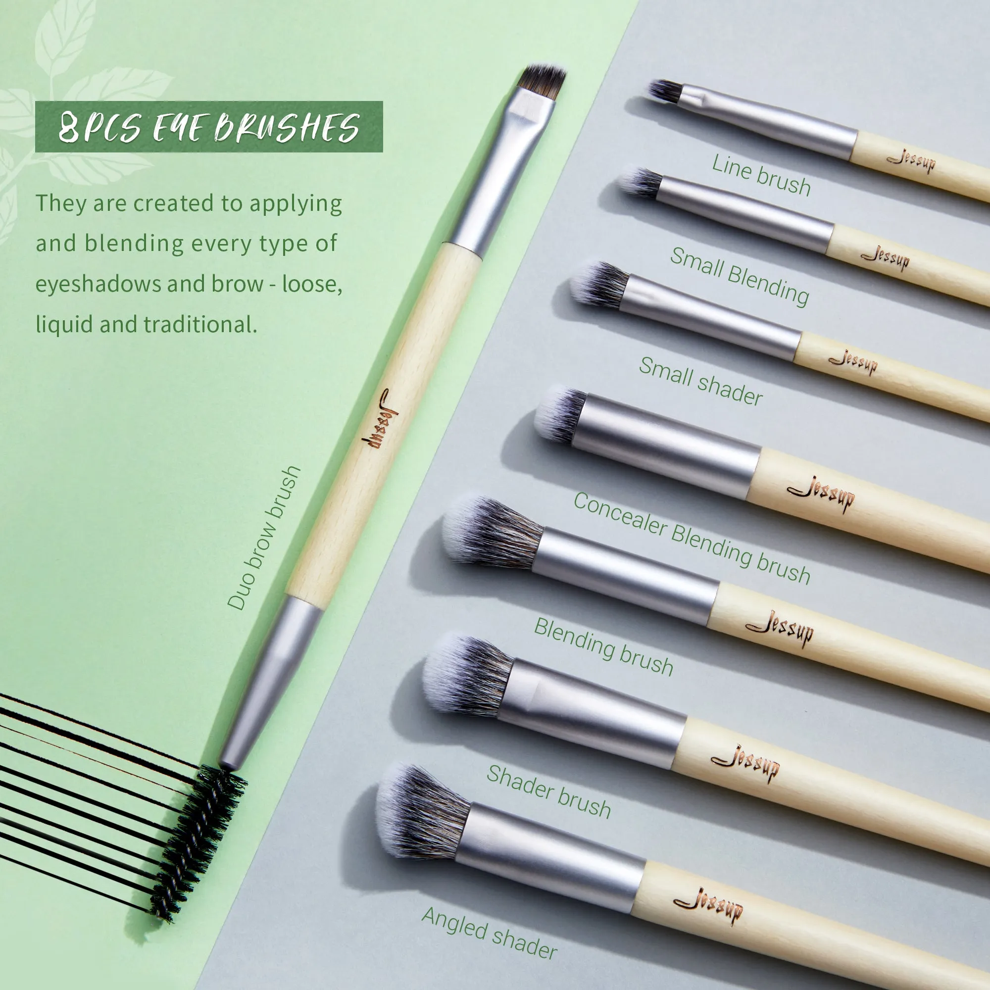 Sustainable and Eco-friendly Brush Set Low Waste 12Pcs T327