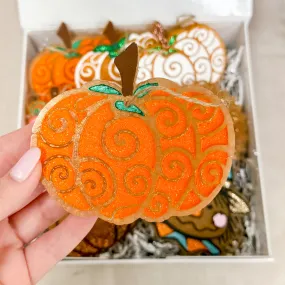 Swirl & Spice Orange Pumpkin Swirl Car Freshie in Various Scents