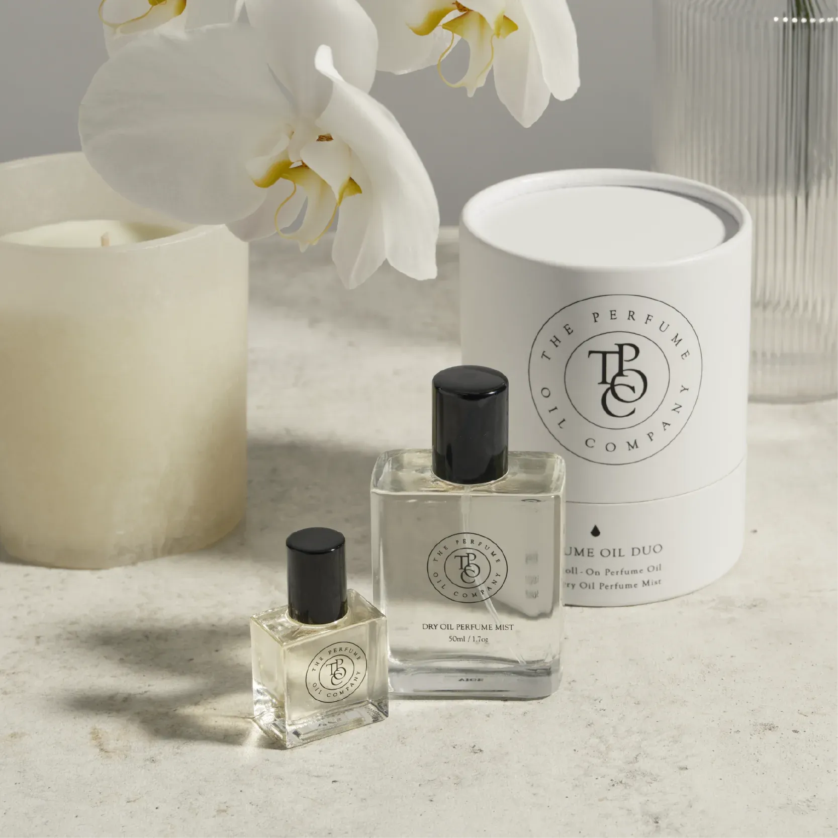The Perfume Oil Company - Duo Gift Sets (10ml Roll-On Perfume Oil & 50ml Dry Oil Body Mist)