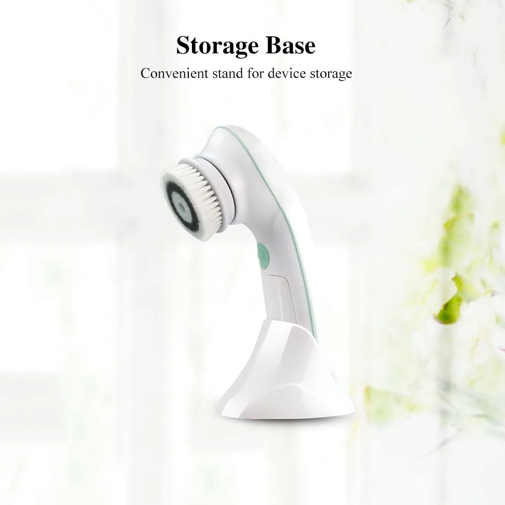TOUCHBeauty TB-0759D Facial Cleansing Brush 2 Speed Settings with Stand, Waterproof Spin Face Brush with 2 Modes, Portable Facial Massager for Face Cleaning Exfoliating