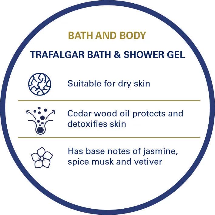 Truefitt & Hill Trafalgar Men's Bath & Body Shower Gel 200ml