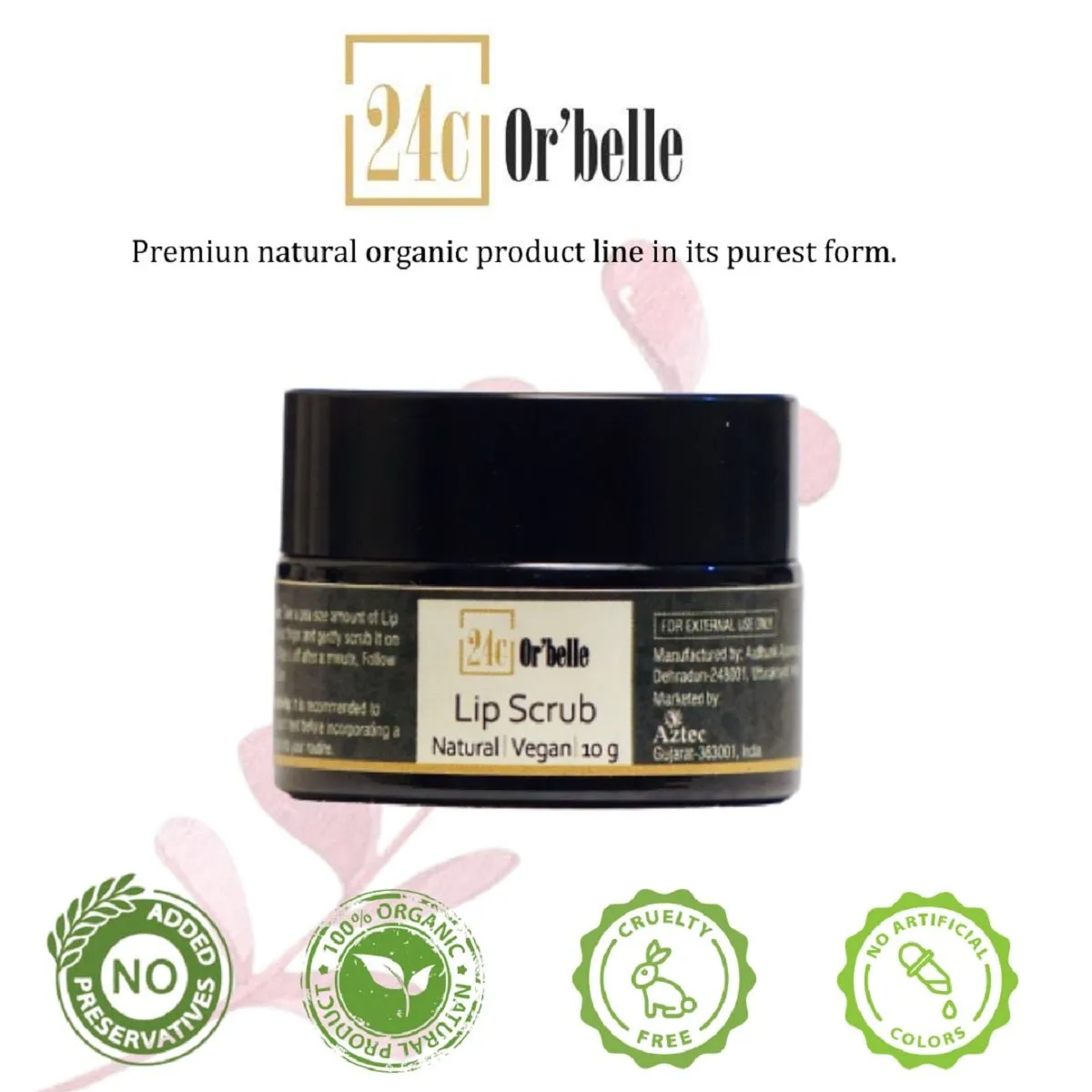 Vegan Lip Scrub with Mango Butter