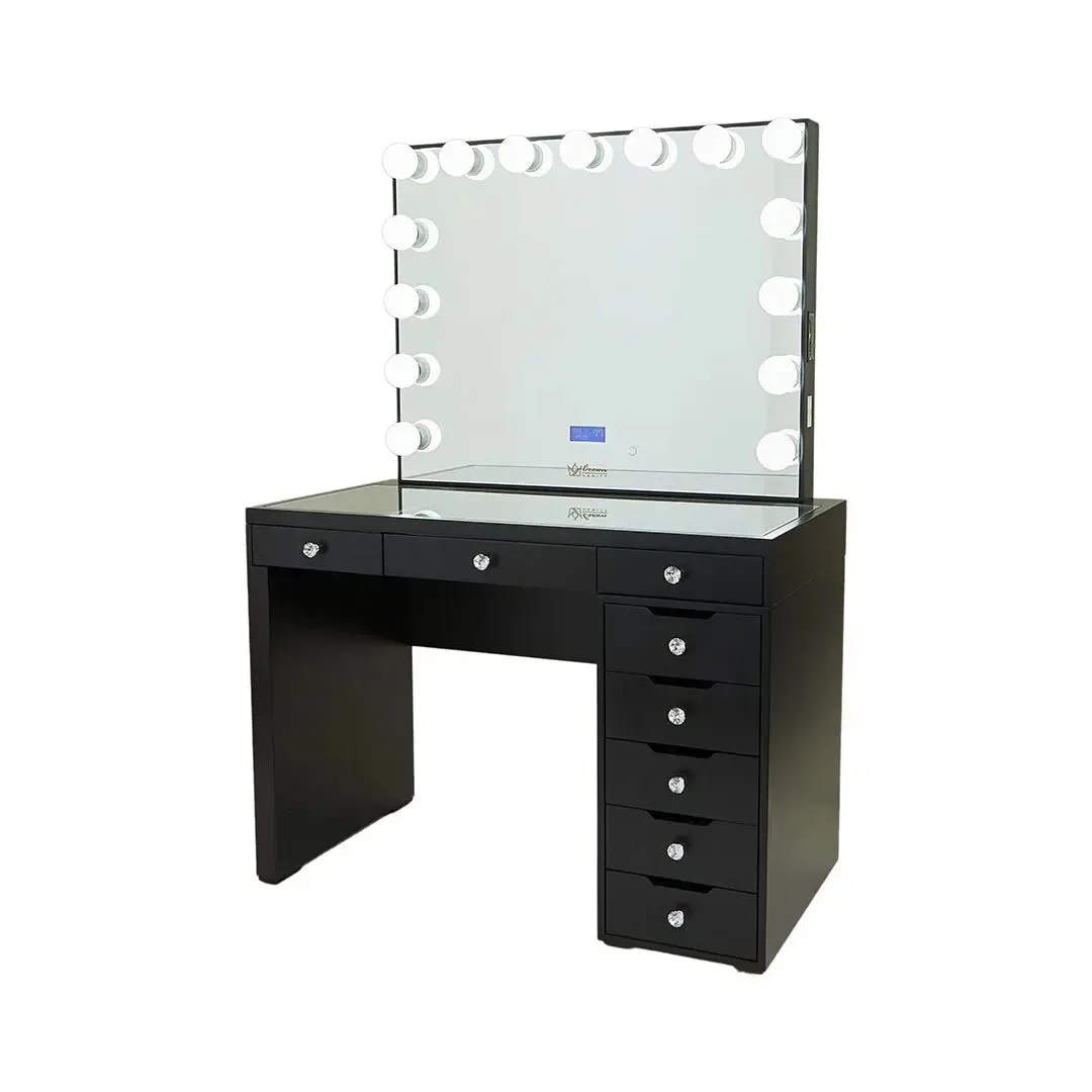 Vera Hollywood Makeup Vanity Station - Black