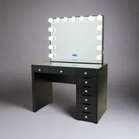 Vera Hollywood Makeup Vanity Station - Black