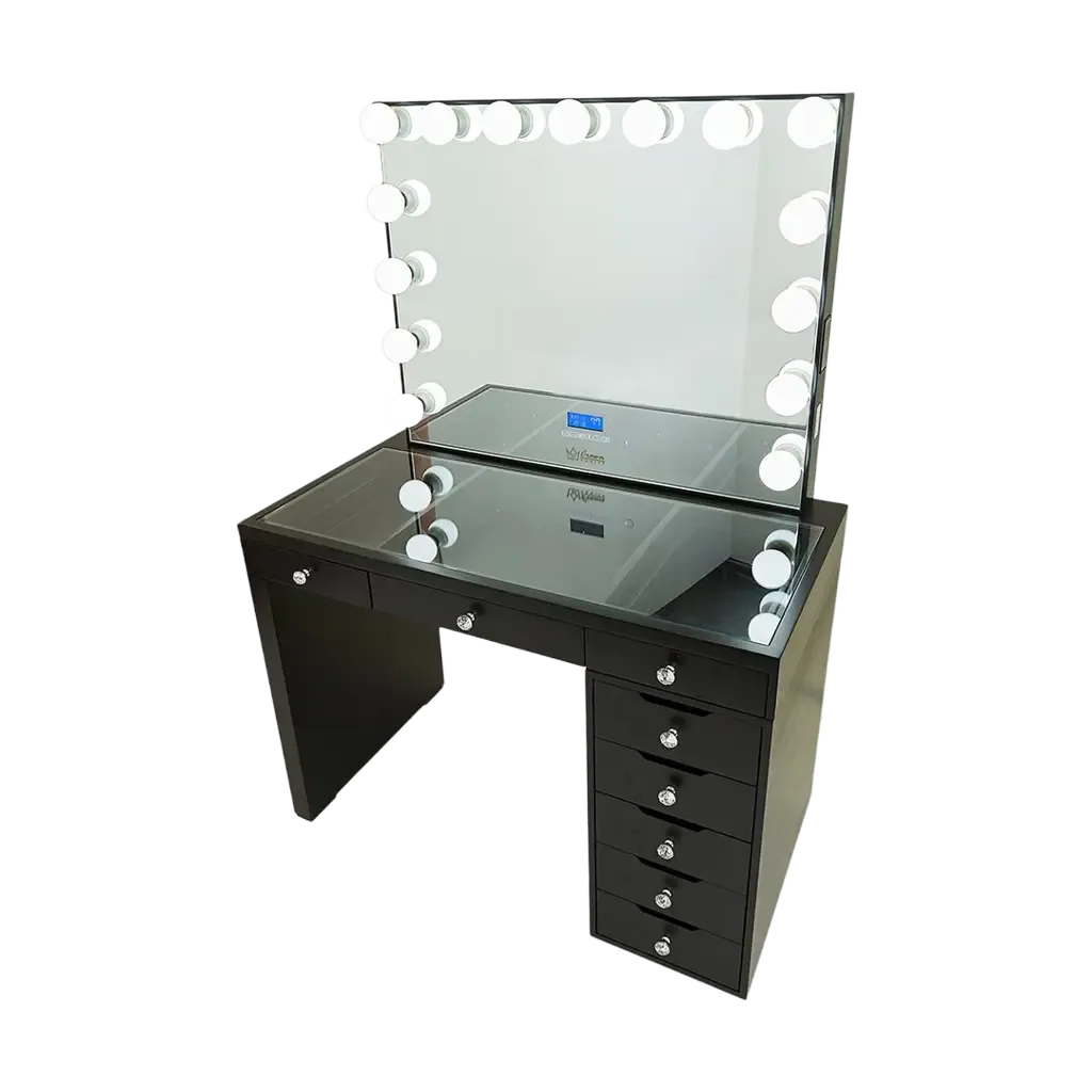 Vera Hollywood Makeup Vanity Station - Black