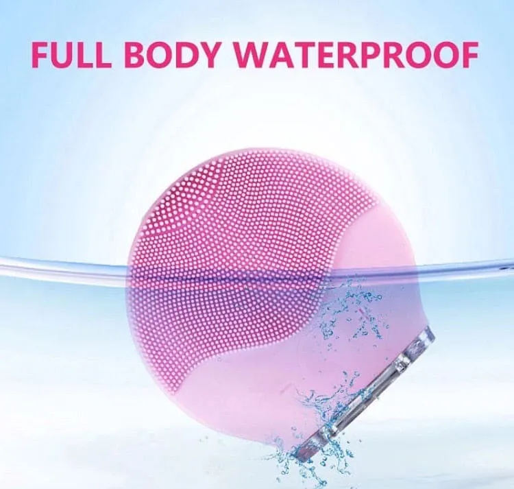 Vibrating Electric Facial Cleansing Brush, Rechargeable Sonic Facial Cleansing Brush, Massager For Deep Cleansing, Silicon Facial Massager