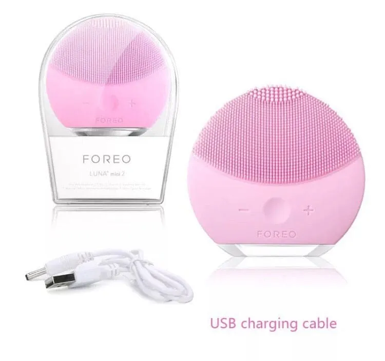 Vibrating Electric Facial Cleansing Brush, Rechargeable Sonic Facial Cleansing Brush, Massager For Deep Cleansing, Silicon Facial Massager