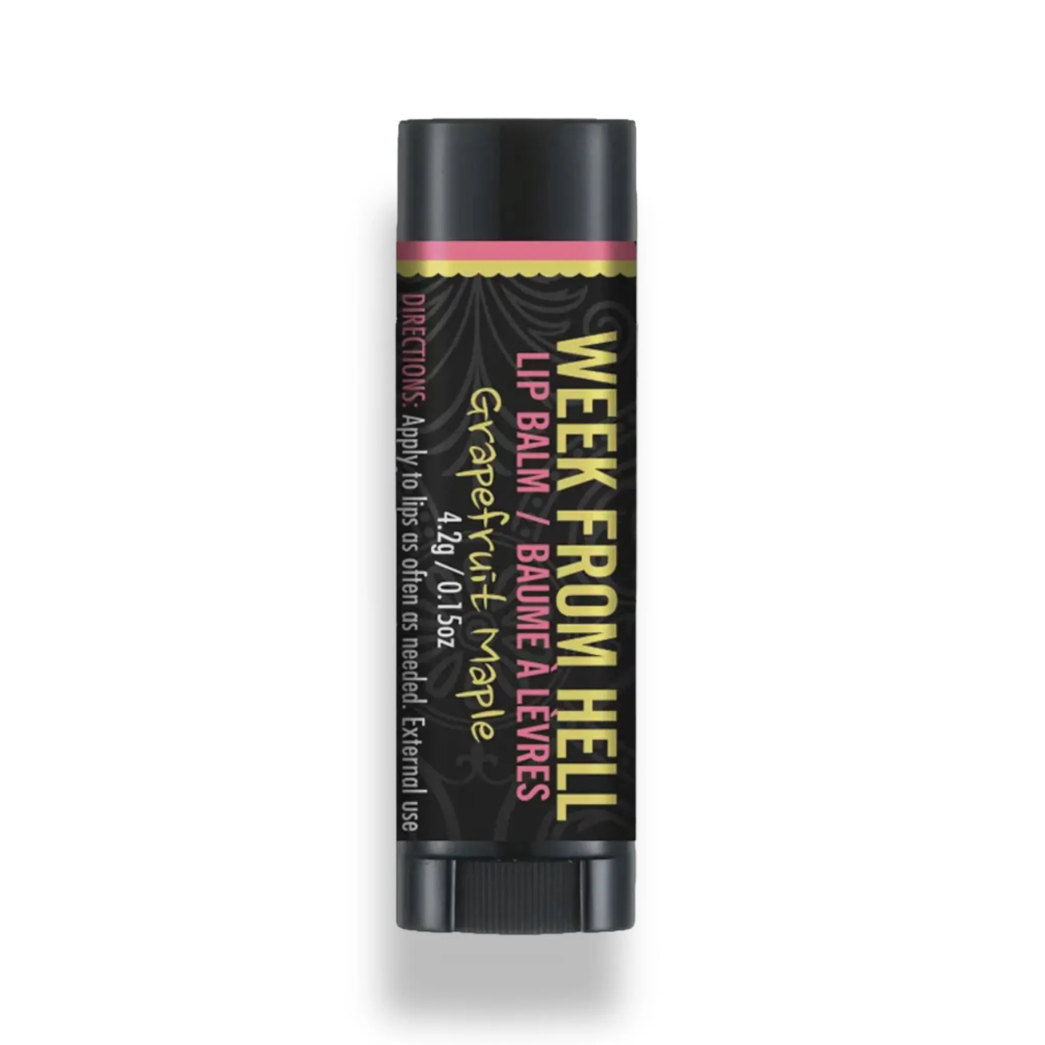 WEEK FROM HELL Lip Balm - Grapefruit & Maple